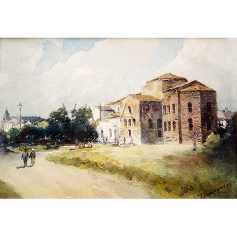 РЕПРОДУКЦИИ НА КАРТИНИ Църквата Св. София след реставрацията (1925)